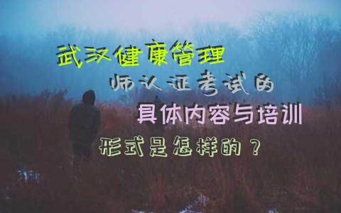 武汉健康管理师认证考试的具体内容与培训形式是怎样的？