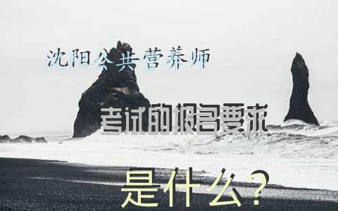 沈阳公共营养师考试的报名要求是什么？
