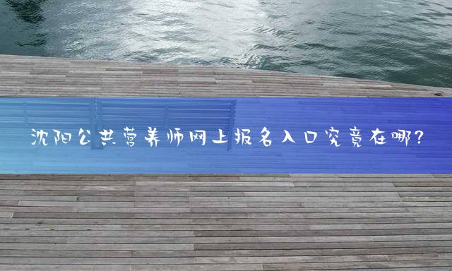 沈阳公共营养师网上报名入口究竟在哪？