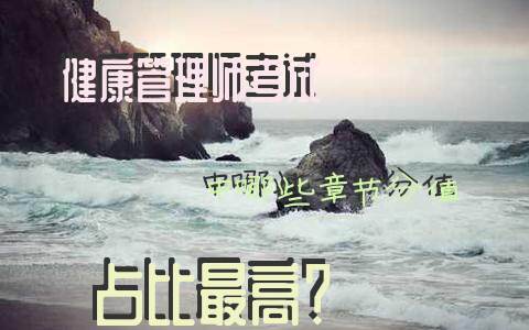 健康管理师考试中哪些章节分值占比最高？