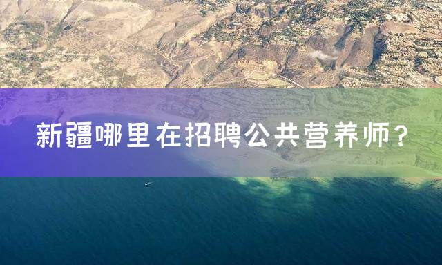 新疆哪里在招聘公共营养师？