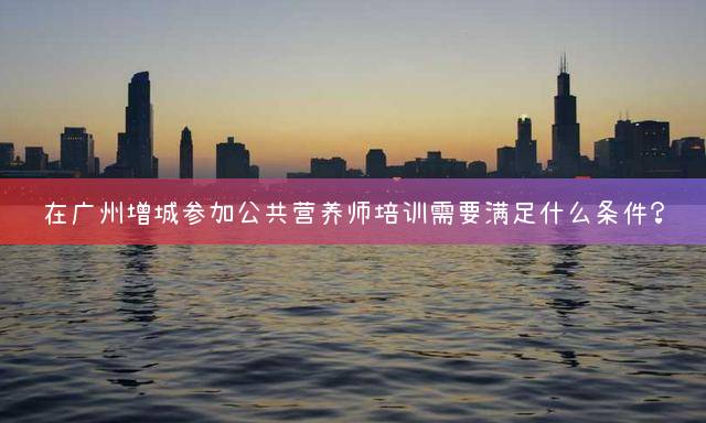 在广州增城参加公共营养师培训需要满足什么条件？