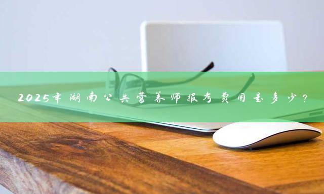 2025年湖南公共营养师报考费用是多少？
