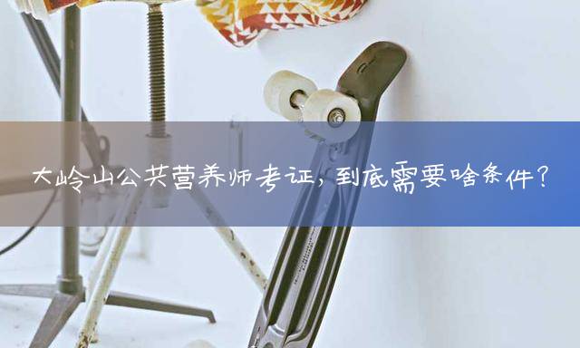 大岭山公共营养师考证，到底需要啥条件？