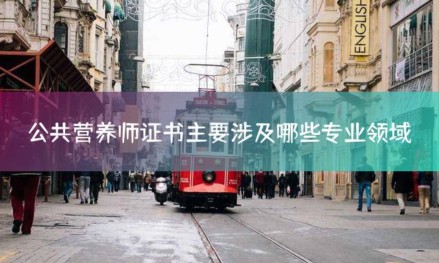 公共营养师证书主要涉及哪些专业领域？