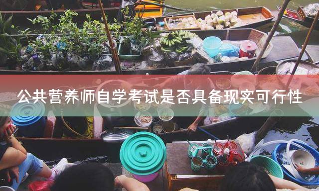 公共营养师自学考试是否具备现实可行性？