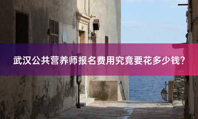 武汉公共营养师报名费用究竟要花多少钱？
