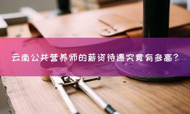 云南公共营养师的薪资待遇究竟有多高？