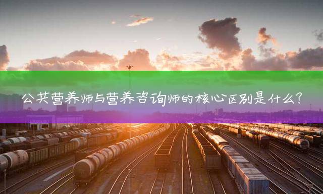 公共营养师与营养咨询师的核心区别是什么？