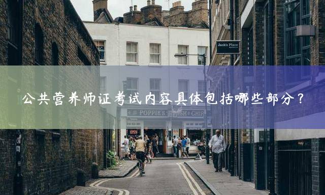 公共营养师证考试内容具体包括哪些部分？