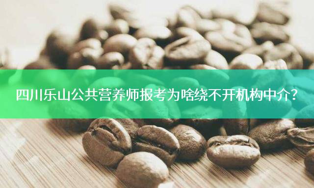 四川乐山公共营养师报考为啥绕不开机构中介？