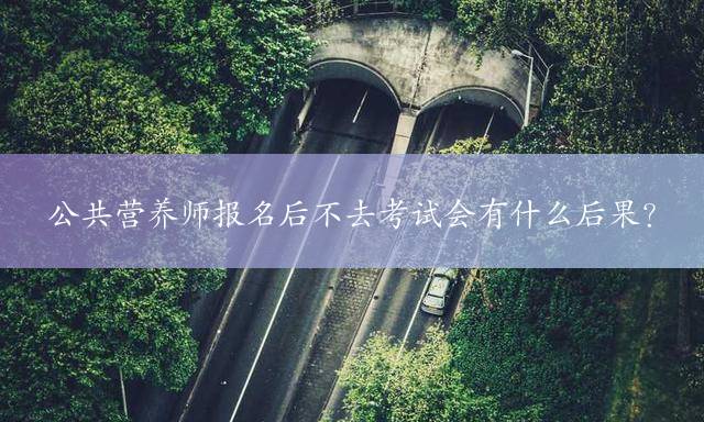 公共营养师报名后不去考试会有什么后果？