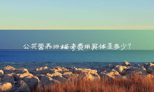 公共营养师补考费用具体是多少？