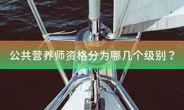 公共营养师资格分为哪几个级别？
