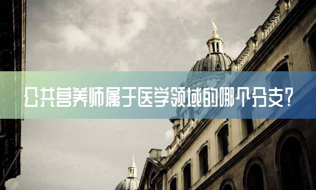 公共营养师属于医学领域的哪个分支？