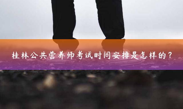 桂林公共营养师考试时间安排是怎样的？