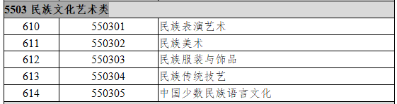 5503民族文化艺术类