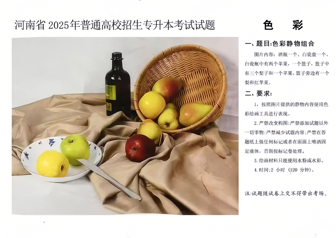 河南省专升本美术真题