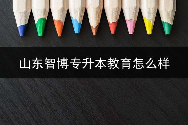 山东智博专升本教育怎么样？
