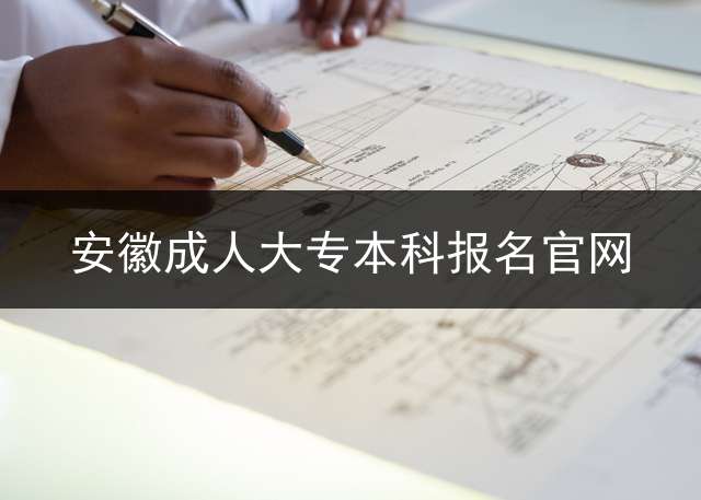 安徽成人大专本科报名官网？