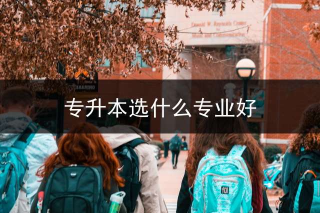 专升本选什么专业好？