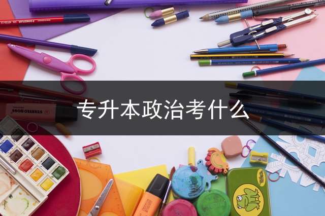 专升本政治考什么？
