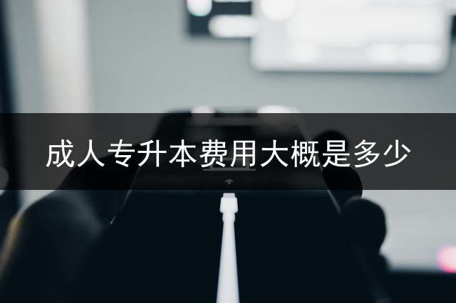成人专升本费用大概是多少？