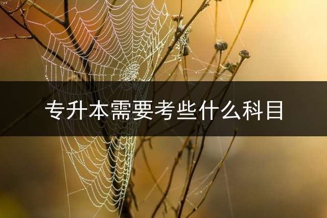 专升本需要考些什么科目？ 专升本全日制，考试都考哪些科目，具体达到多少分？