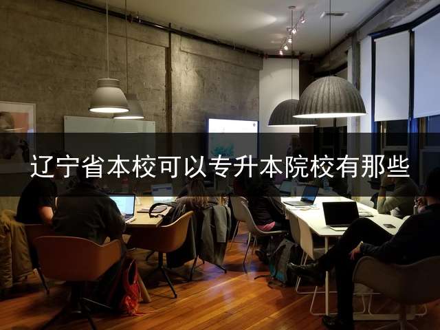 辽宁省本校可以专升本院校有那些？