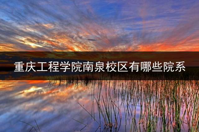重庆工程学院南泉校区有哪些院系？