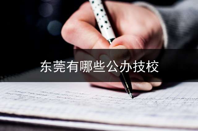 东莞有哪些公办技校？ 东莞哪里职业学院好？