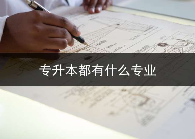 专升本都有什么专业？