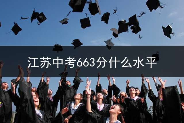 江苏中考663分什么水平？
