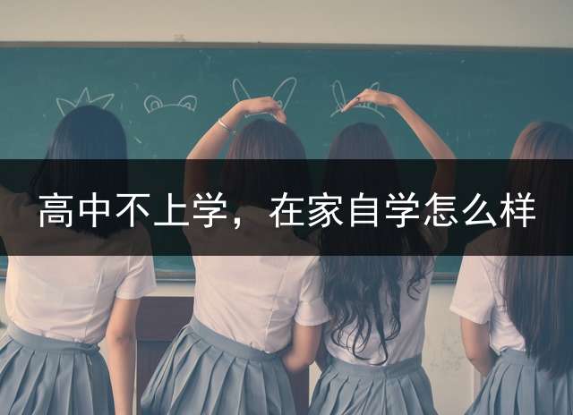 高中不上学，在家自学怎么样？ 高中保留学籍在家自学的条件？