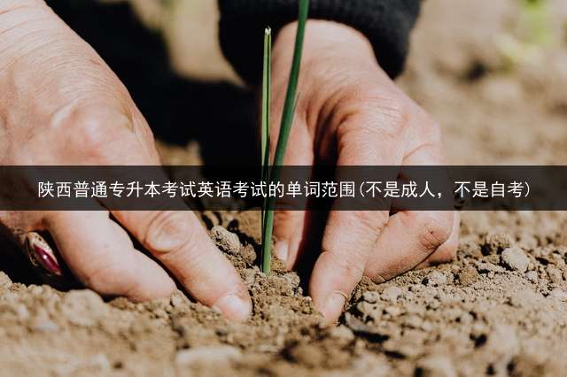 陕西普通专升本考试英语考试的单词范围?(不是成人，不是自考)？ (专升本英语考什么？)