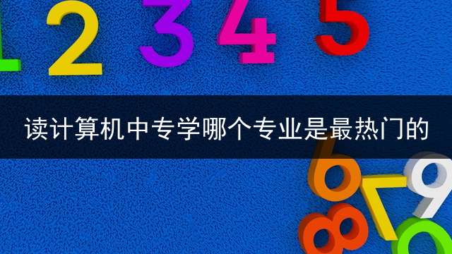 读计算机中专学哪个专业是最热门的？