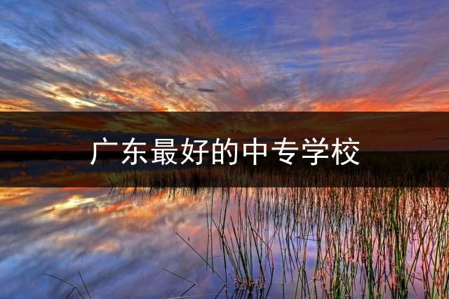 广东最好的中专学校？