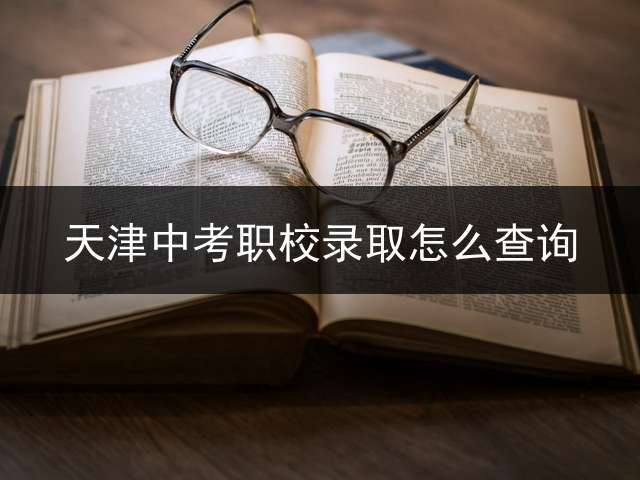 天津中考职校录取怎么查询？