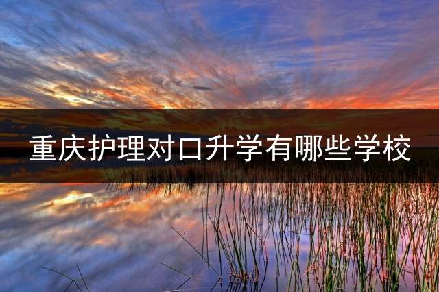 重庆护理对口升学有哪些学校？