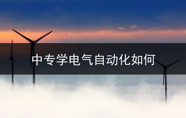 中专学电气自动化如何？