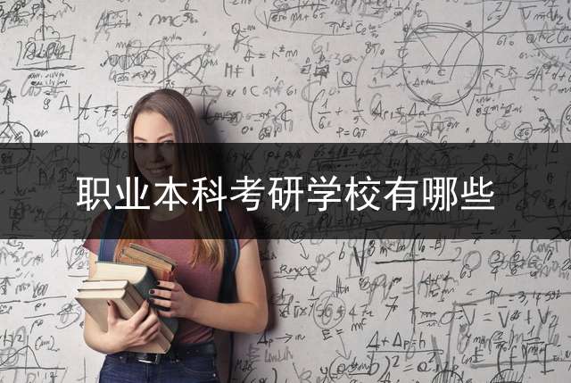 职业本科考研学校有哪些？