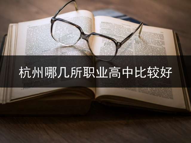 杭州哪几所职业高中比较好？