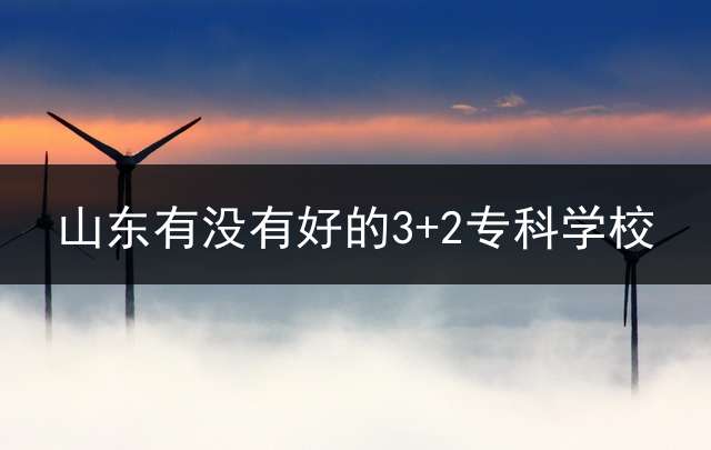 山东有没有好的3+2专科学校？ (山东中医药学校中专有哪些专业？)