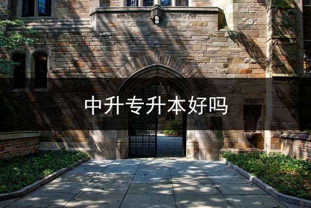 中升专升本好吗？