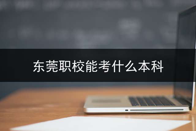 东莞职校能考什么本科？