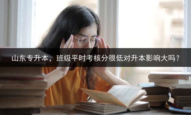 山东专升本，班级平时考核分很低对升本影响大吗？