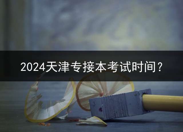 2024天津专接本考试时间？