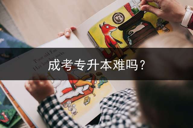 成考专升本难吗？