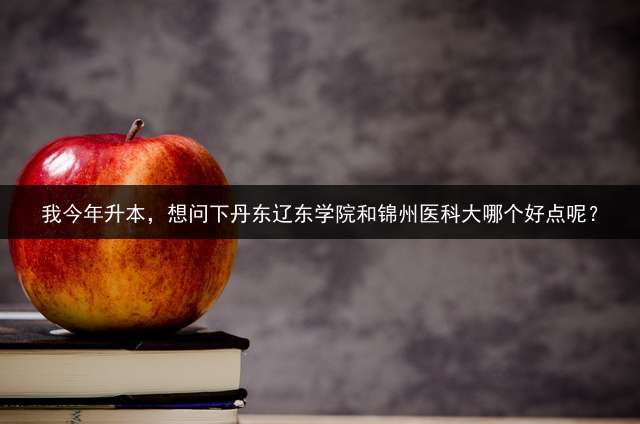 我今年升本，想问下丹东辽东学院和锦州医科大哪个好点呢？