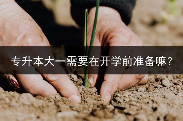 专升本大一需要在开学前准备嘛？